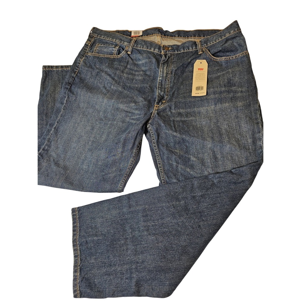 Levis 550 Relaxed Fit Tapered Leg Jeans Mens 44x30 Dark Wash Big & Tall NWT